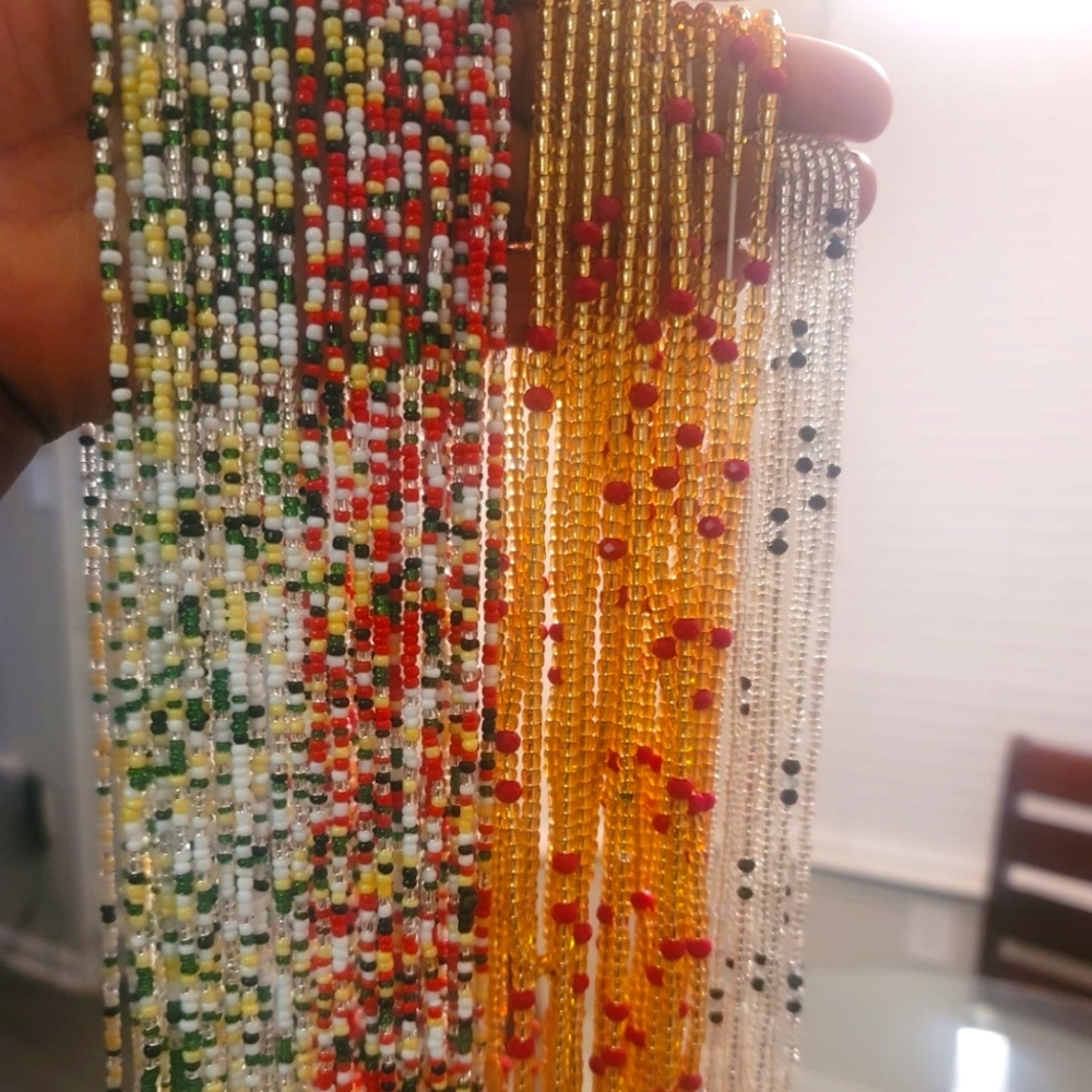 Waistbeads made in different colors